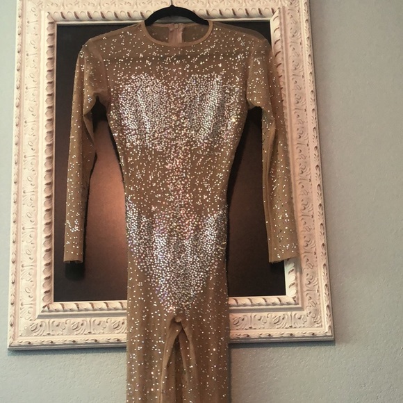Other Custom Rhinestoned Body Suit Dance Costume Poshmark